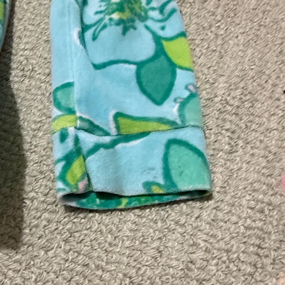 Lilly Pulitzer Kids Floral Hoodie - Blue and Green - Picture 3 of 9